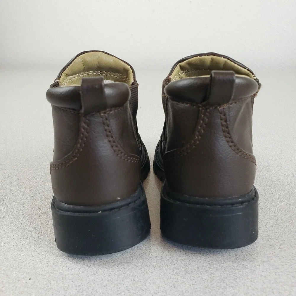 Gap Baby 665932-00-1 Brown Pull On Round Toe‎ Ankle Chelsea Boots Size 5